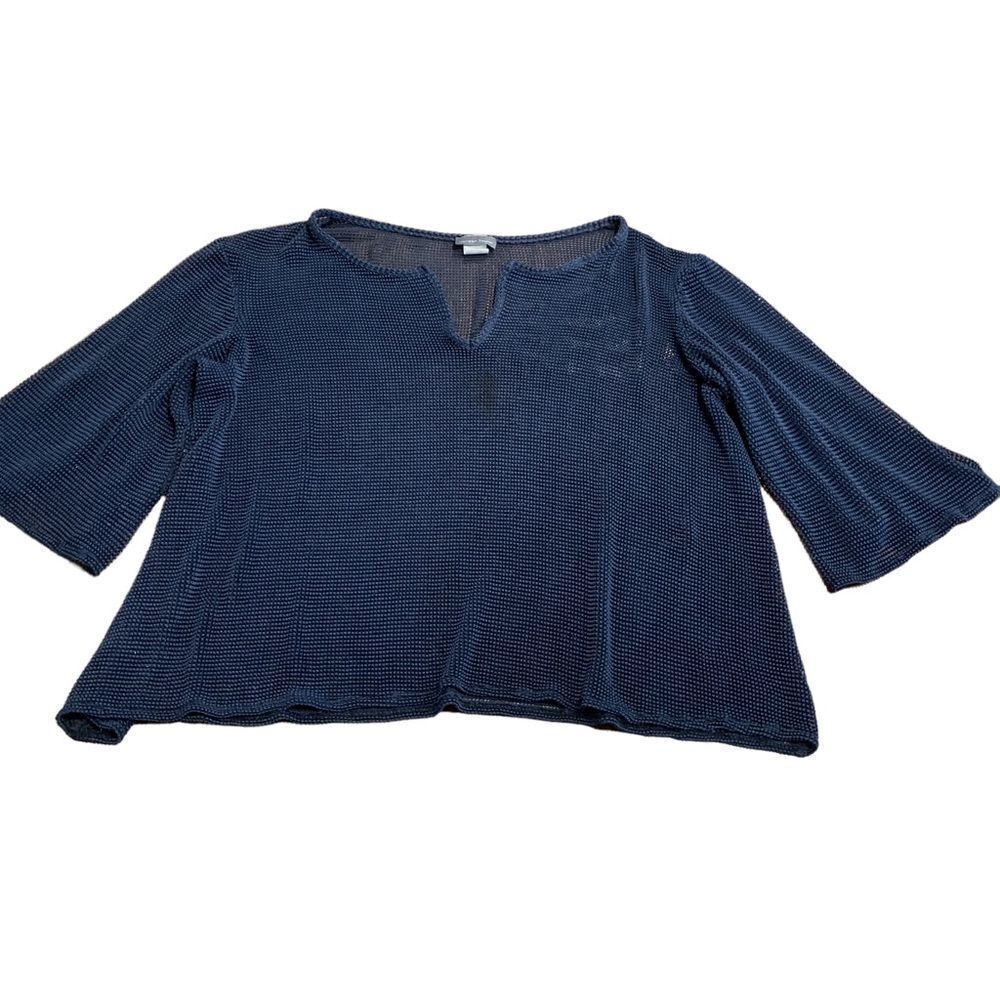 Jordan Taylor Beachwear Women’s Navy Blue Mesh Top Cover Up M